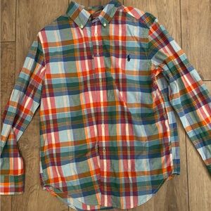 Ralph Lauren Plaid Multicolor Boys Shirt Medium 10-12